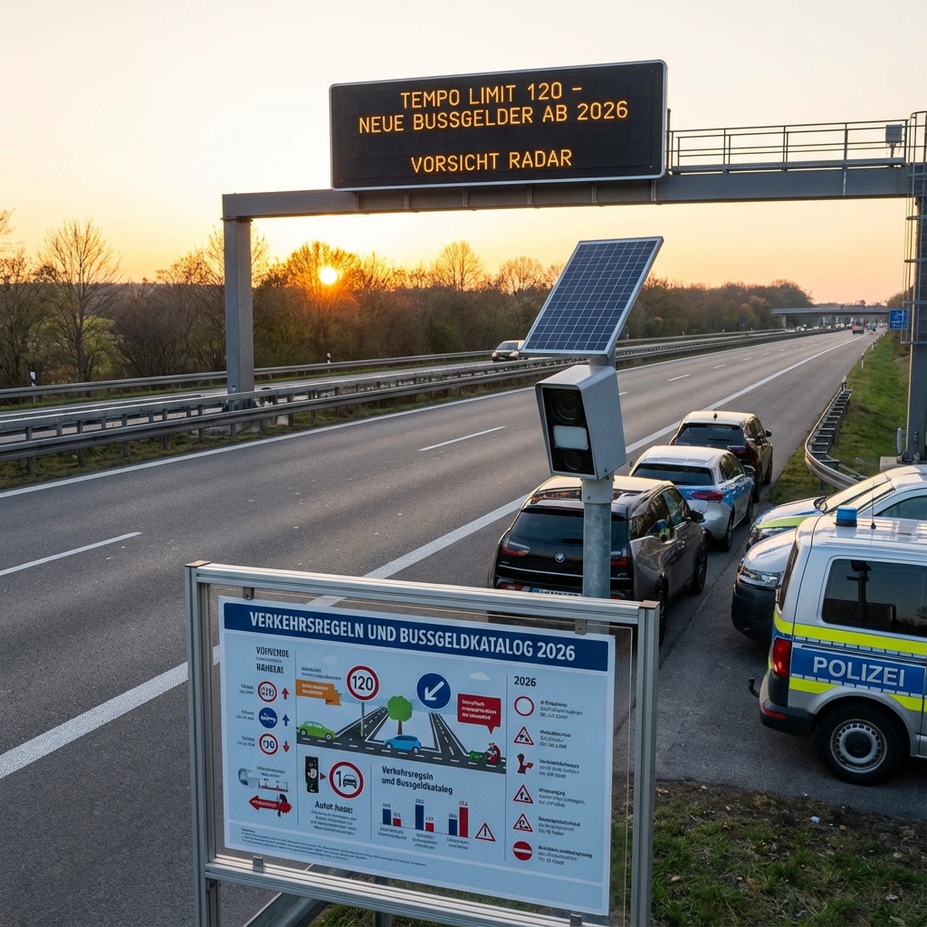 Verkehrsregeln & Bußgelder 2026: Was sich ändert